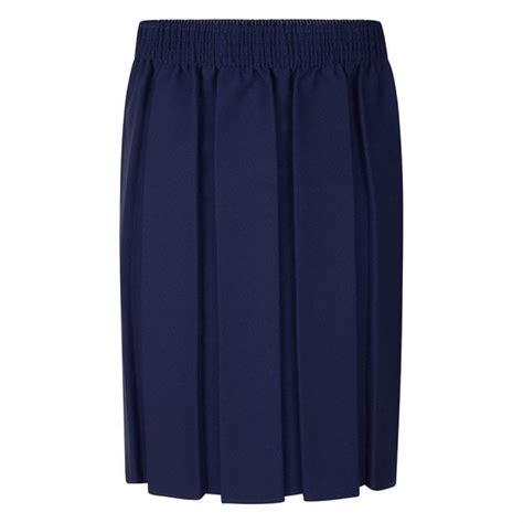 navy box pleat school skirt.